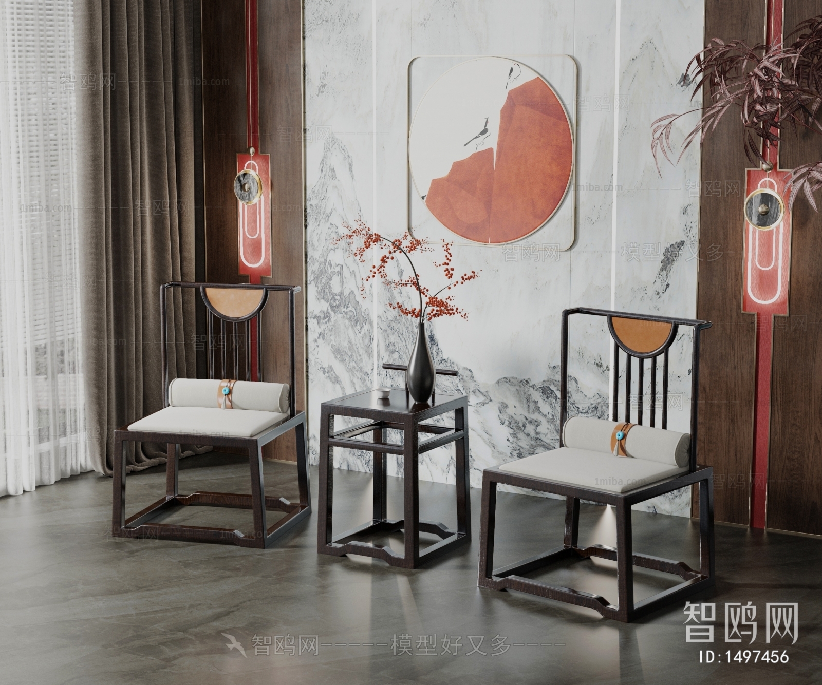 New Chinese Style Single Chair