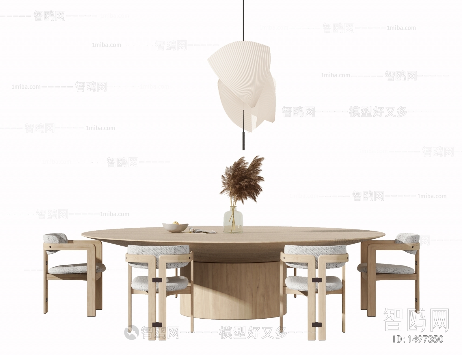 Wabi-sabi Style Dining Table And Chairs