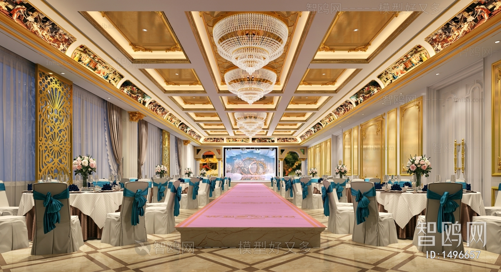 Simple European Style Banquet Hall