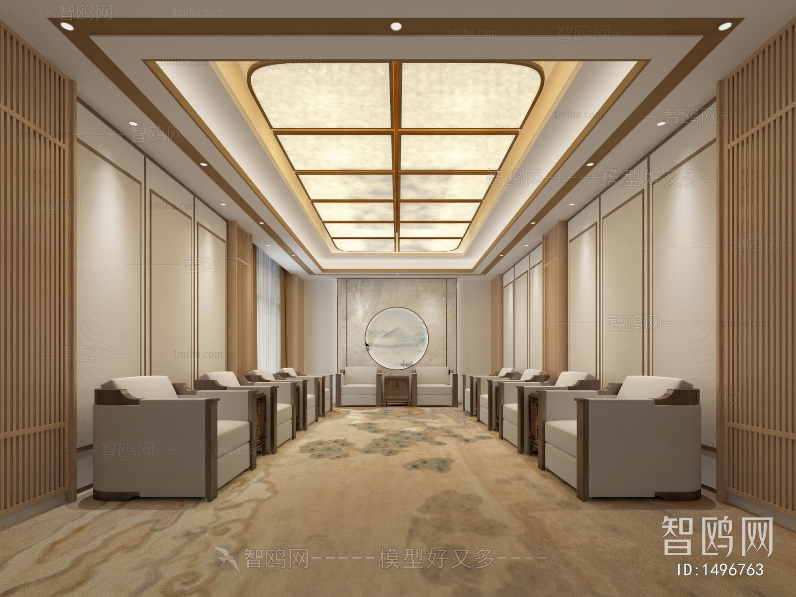 New Chinese Style Meeting Room