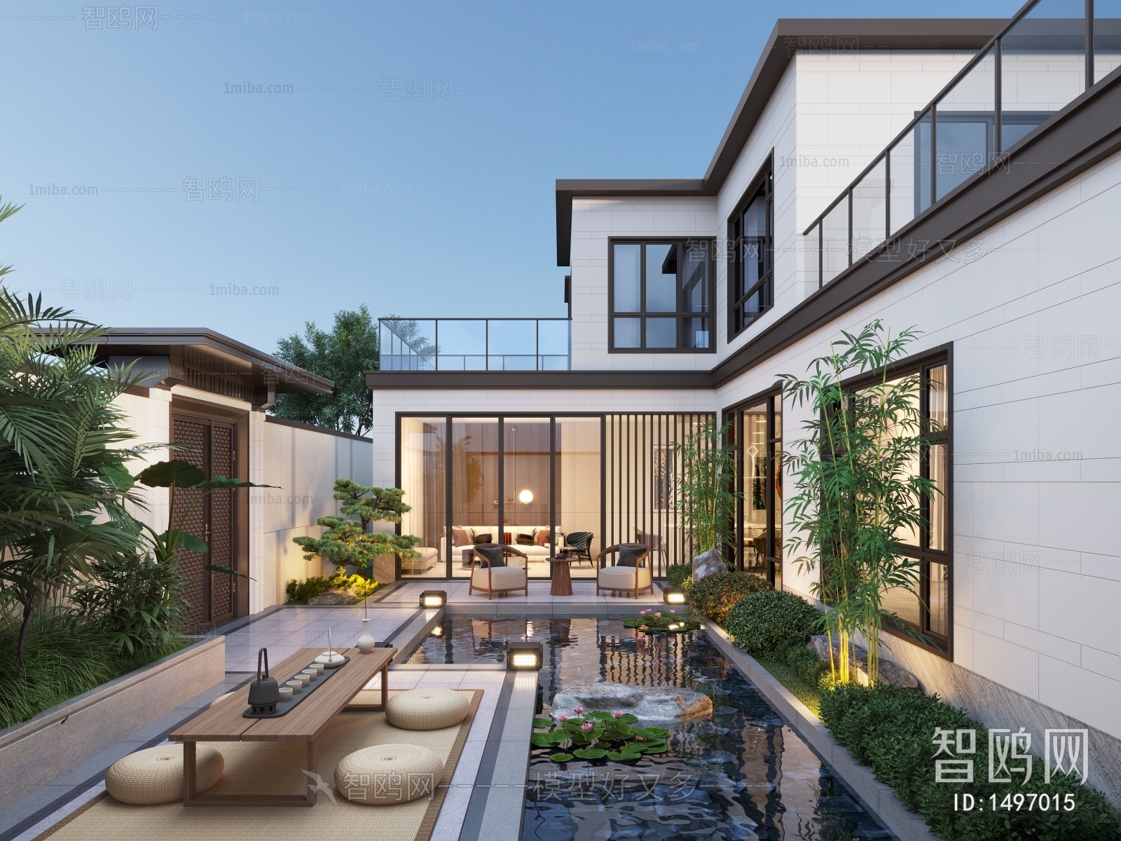 New Chinese Style Courtyard/landscape