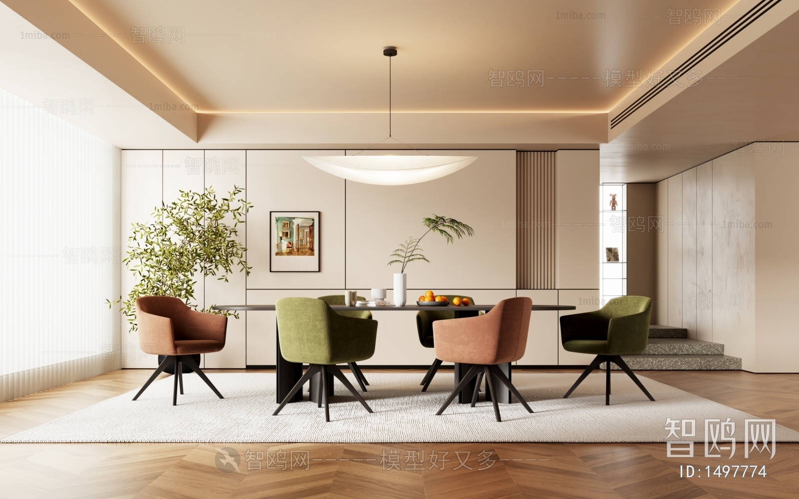 Wabi-sabi Style Dining Room