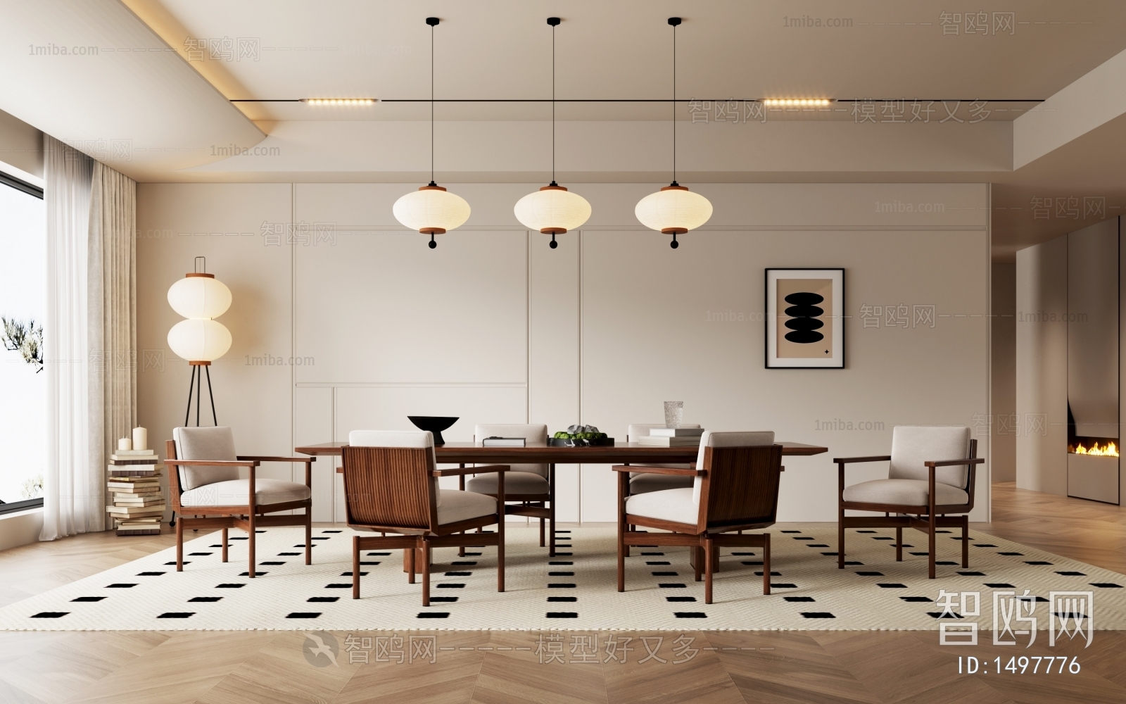 Wabi-sabi Style Dining Room