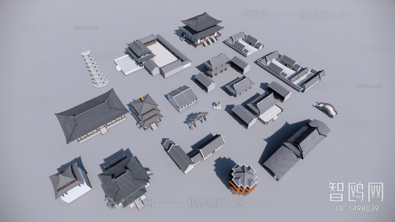 Chinese Style Ancient Architectural Buildings