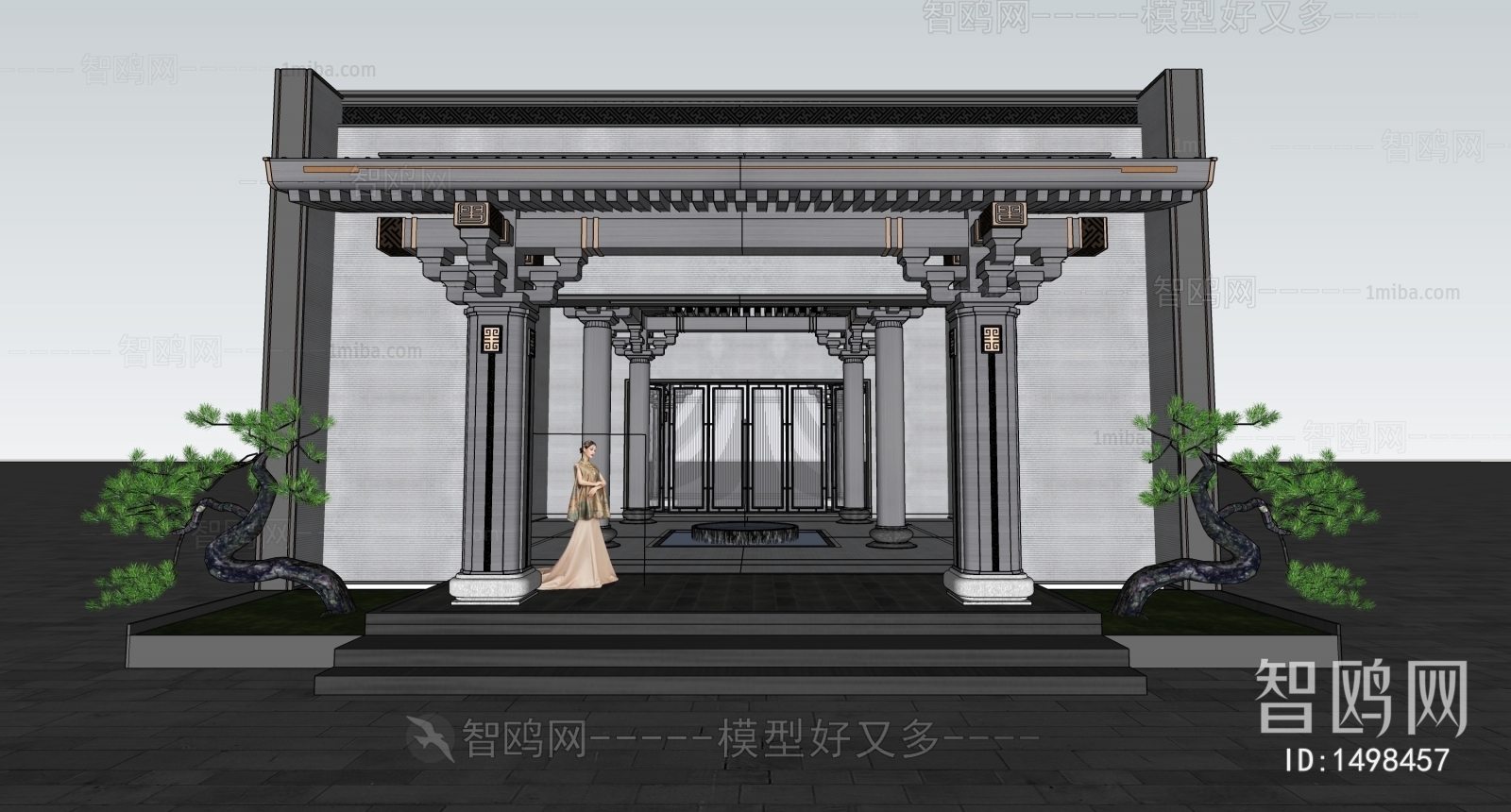 New Chinese Style Facade Element