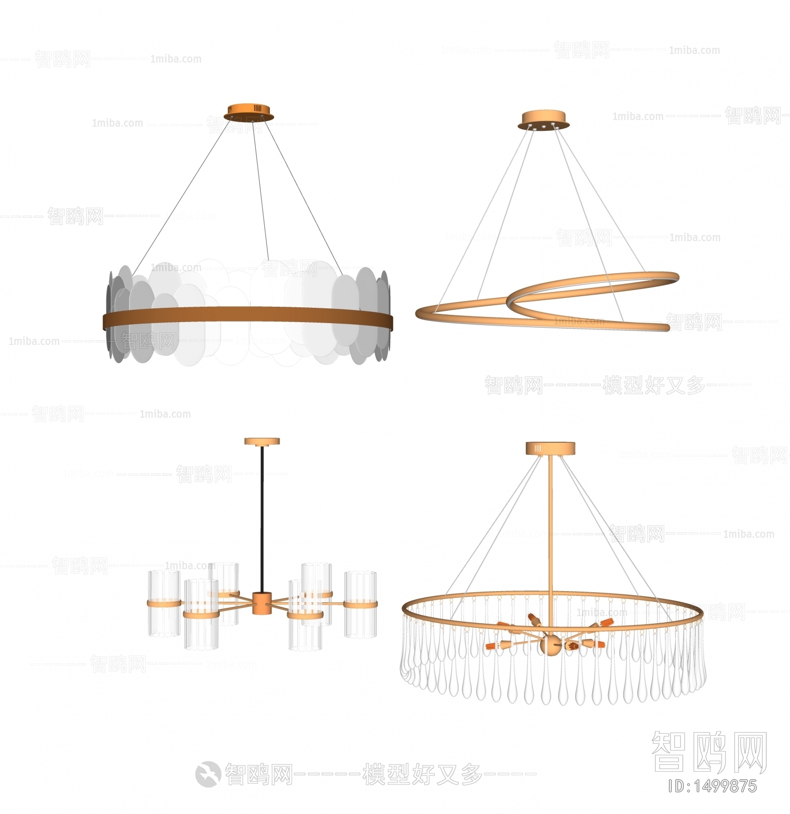 现代圆形水晶吊灯