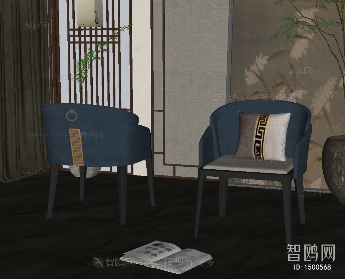 New Chinese Style Lounge Chair