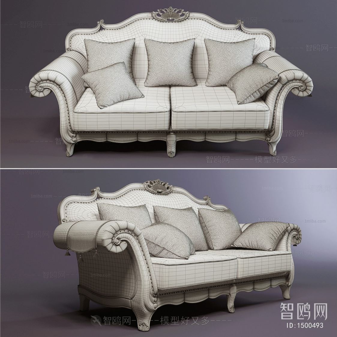 Simple European Style A Sofa For Two