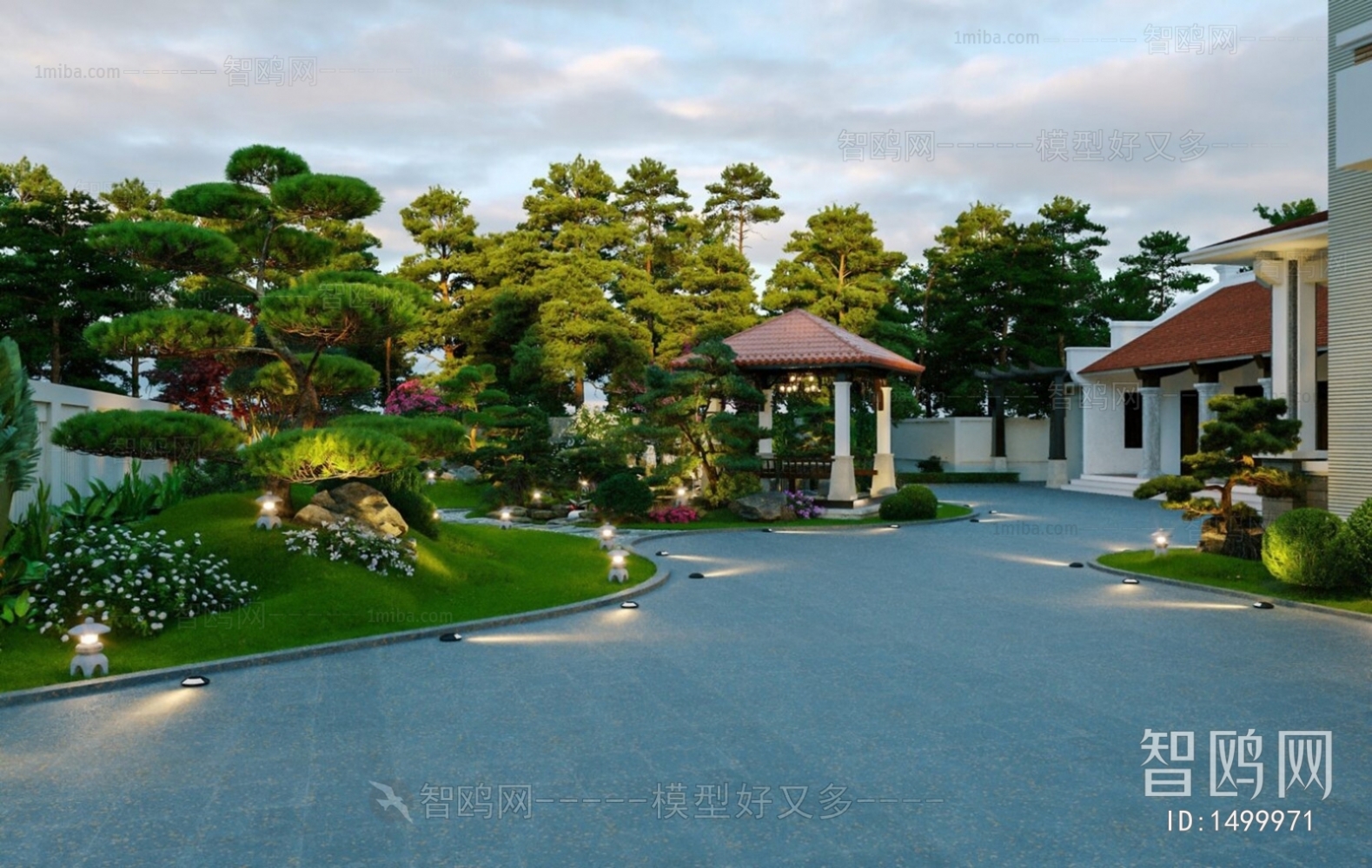 Modern Courtyard/landscape