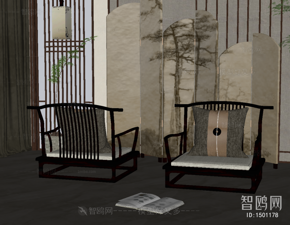 New Chinese Style Lounge Chair