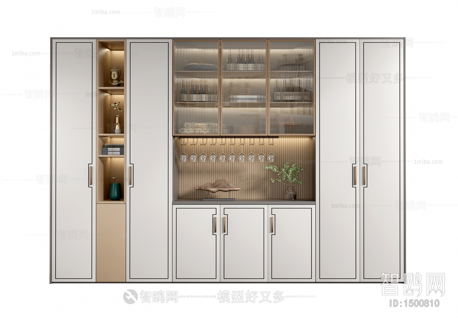 New Chinese Style Wine Cabinet