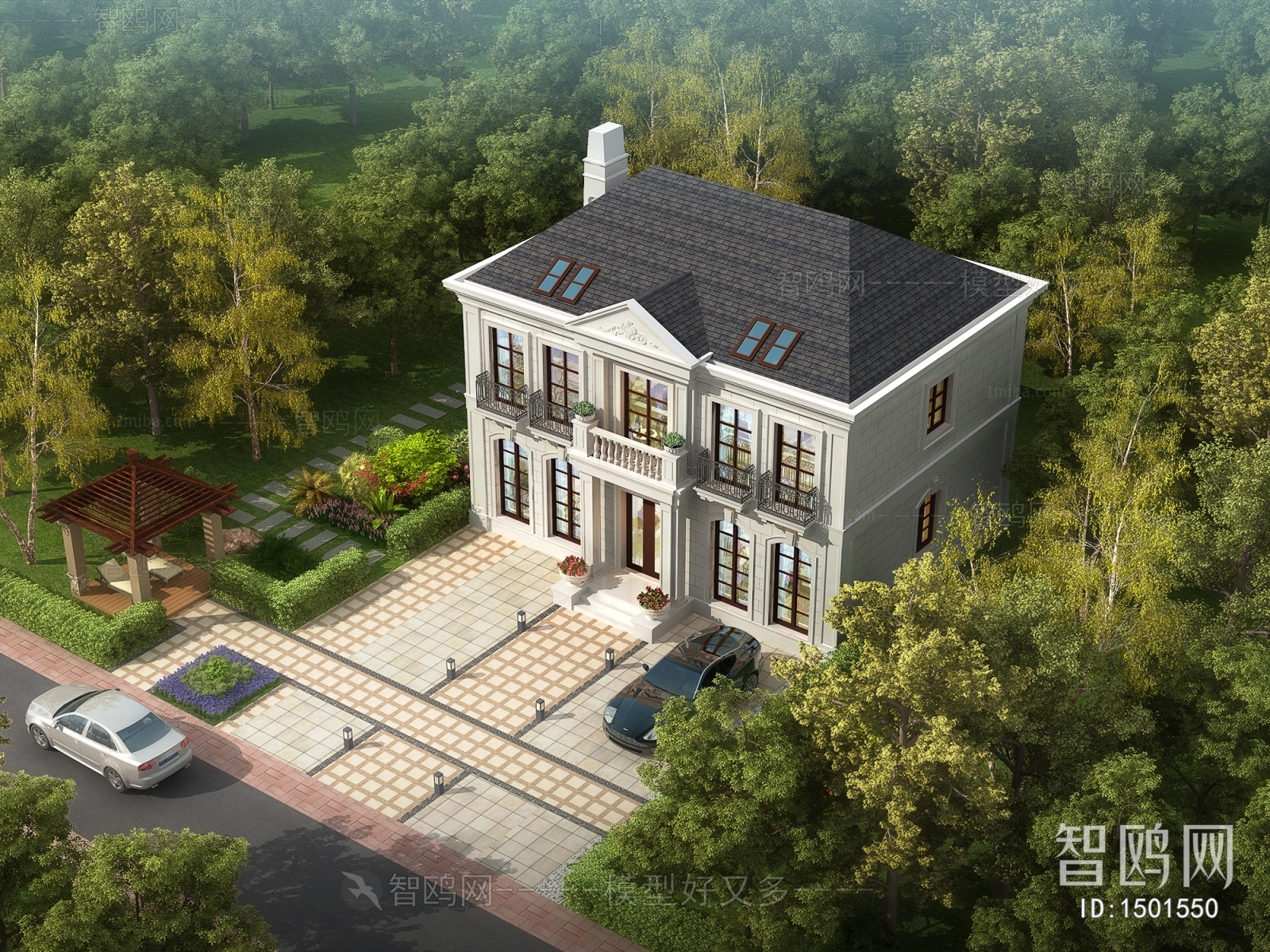 Simple European Style Villa Appearance