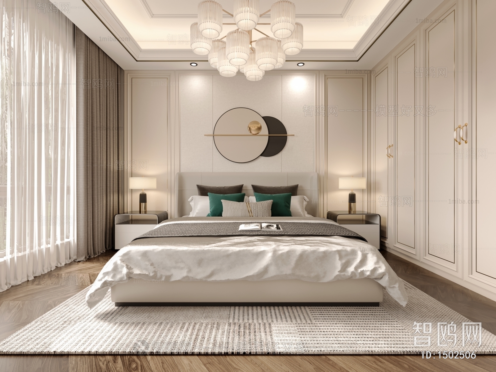 Simple European Style Bedroom