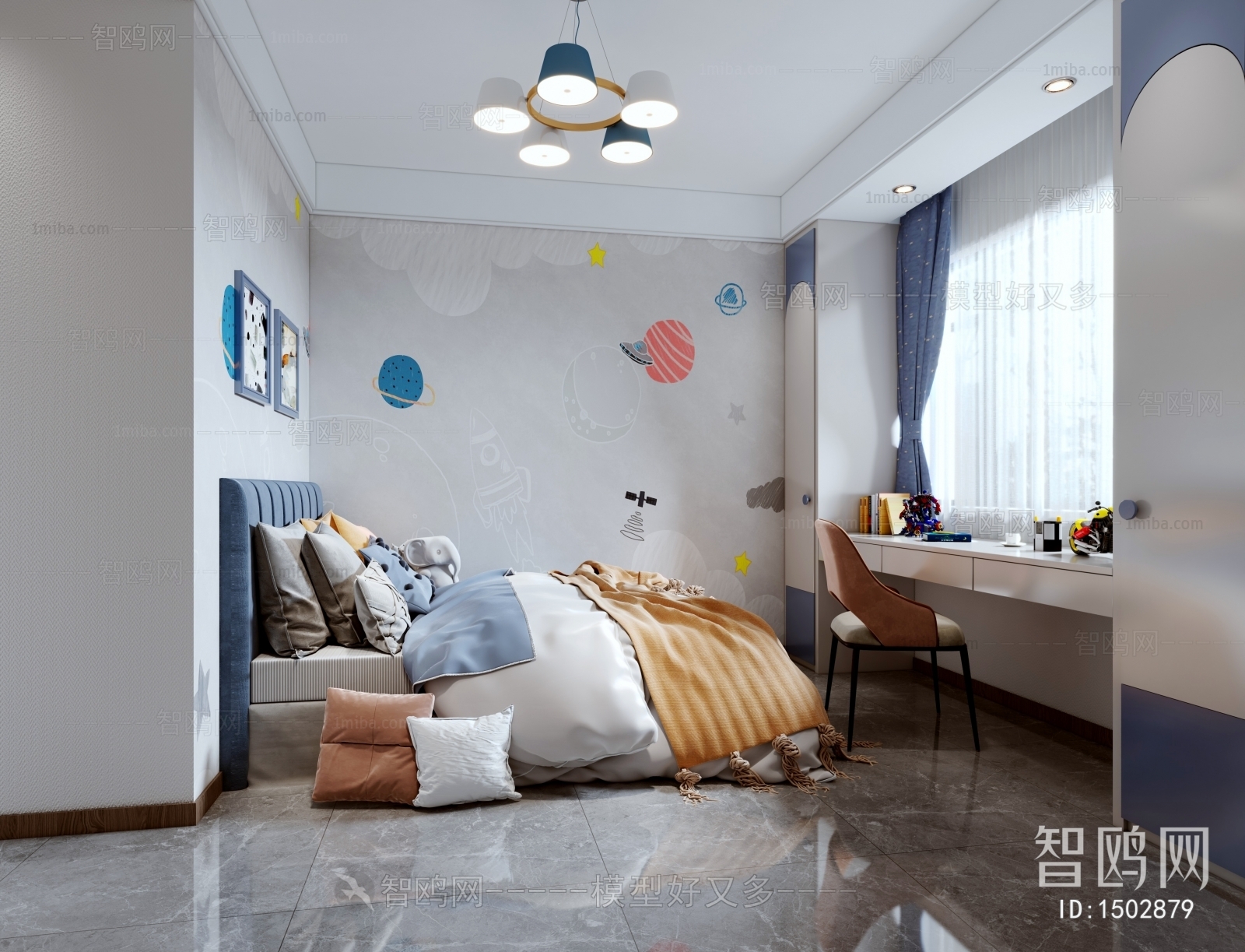 Modern Boy's Room And Son's Room