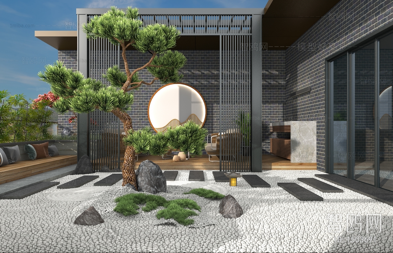 New Chinese Style Courtyard/landscape