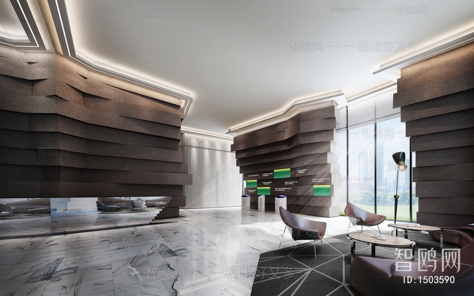 Modern Office Reception Desk