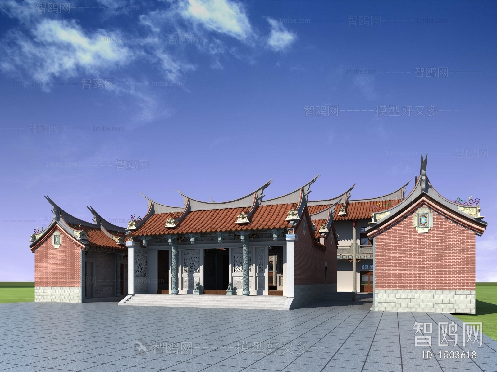 Chinese Style Ancient Architectural Buildings