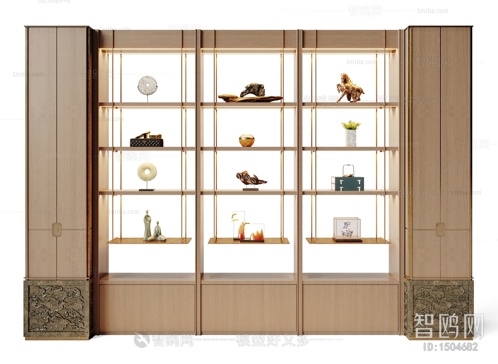 New Chinese Style Decorative Cabinet