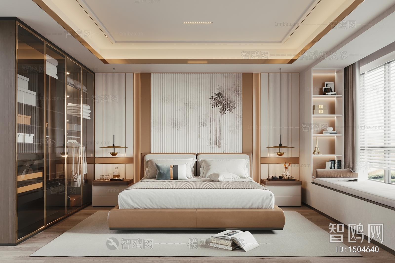 New Chinese Style Bedroom