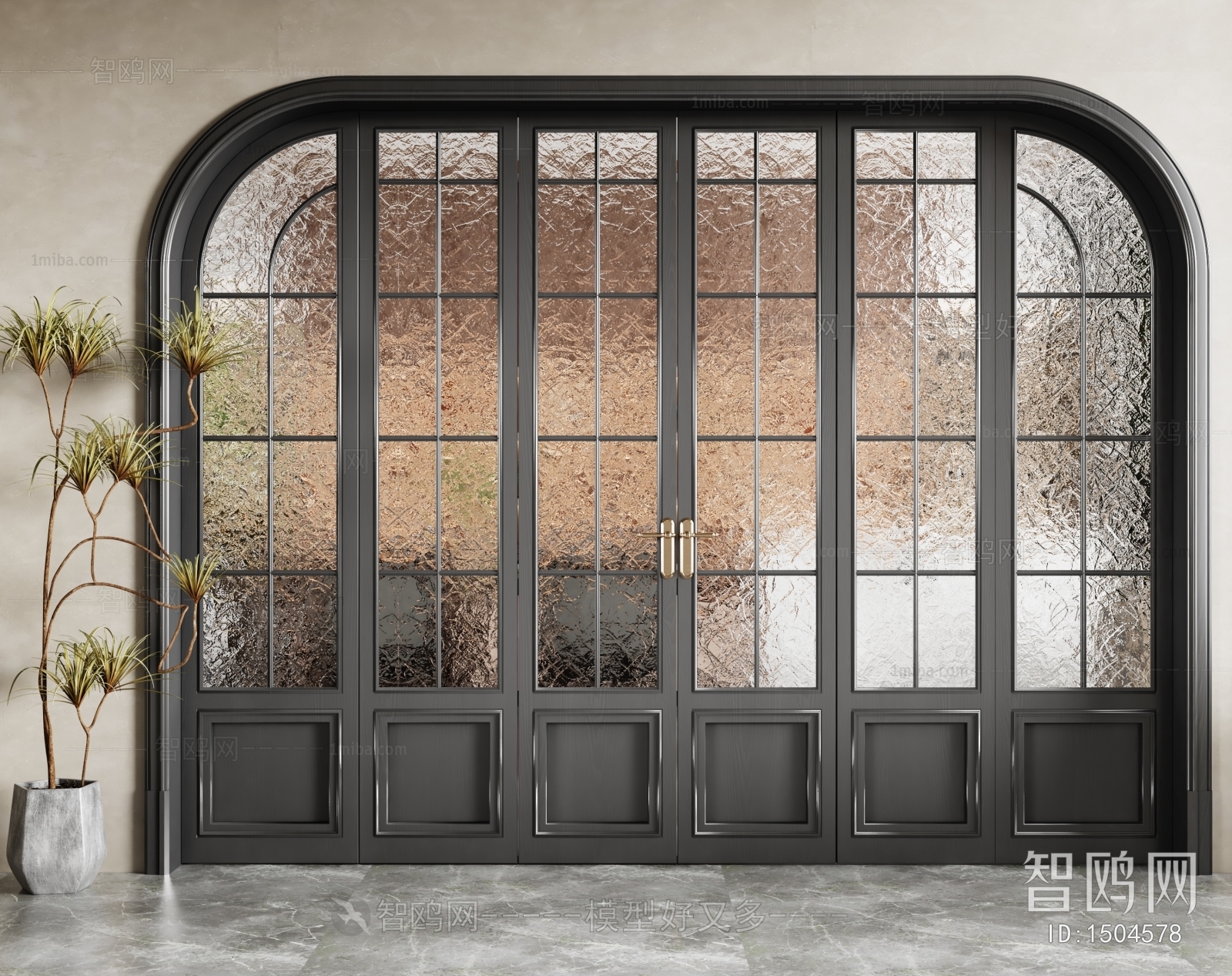 Simple European Style Sliding Door