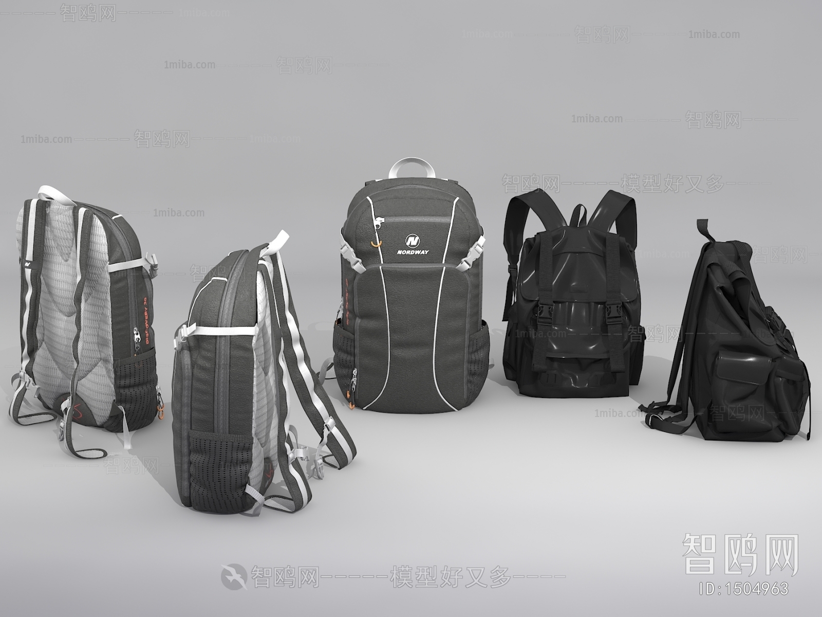 Modern Backpack And Backpack