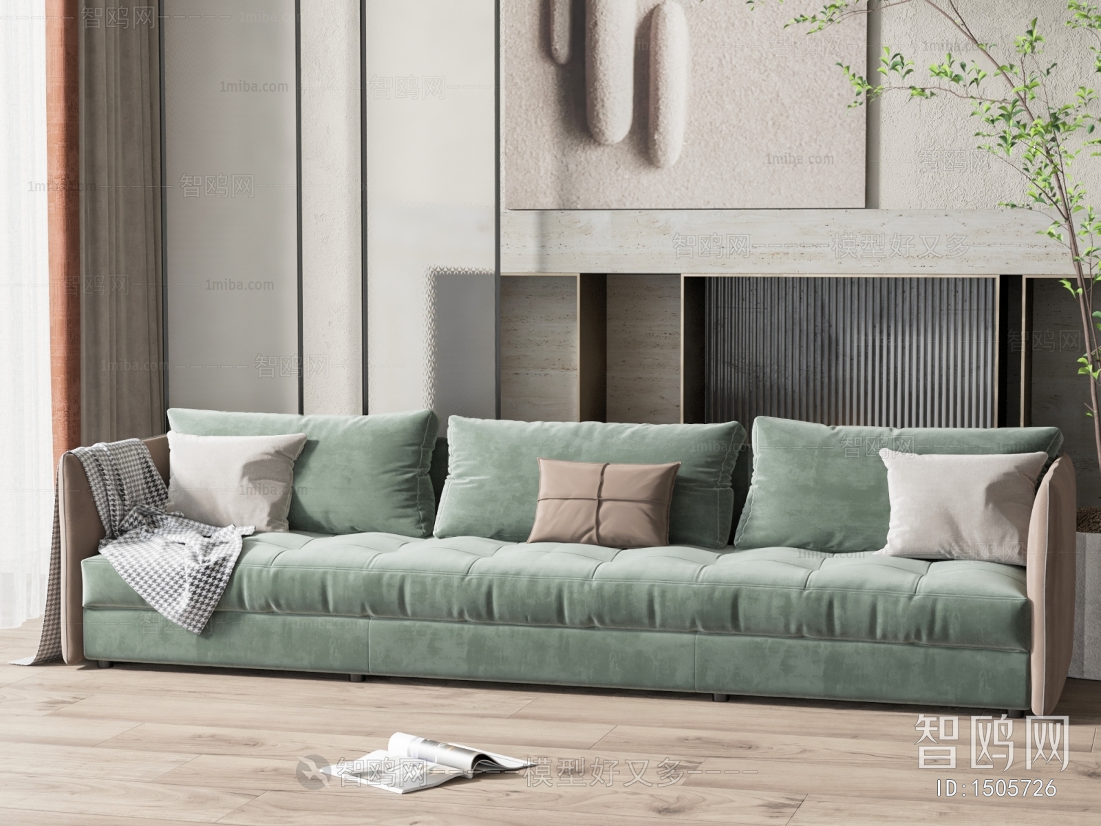 Modern Three-seat Sofa