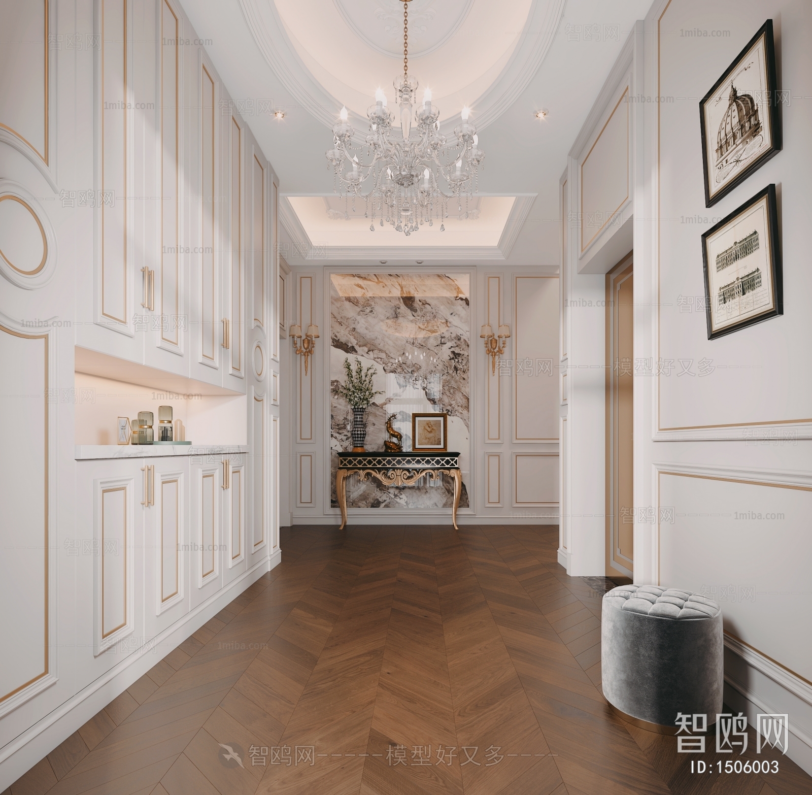 Simple European Style Hallway