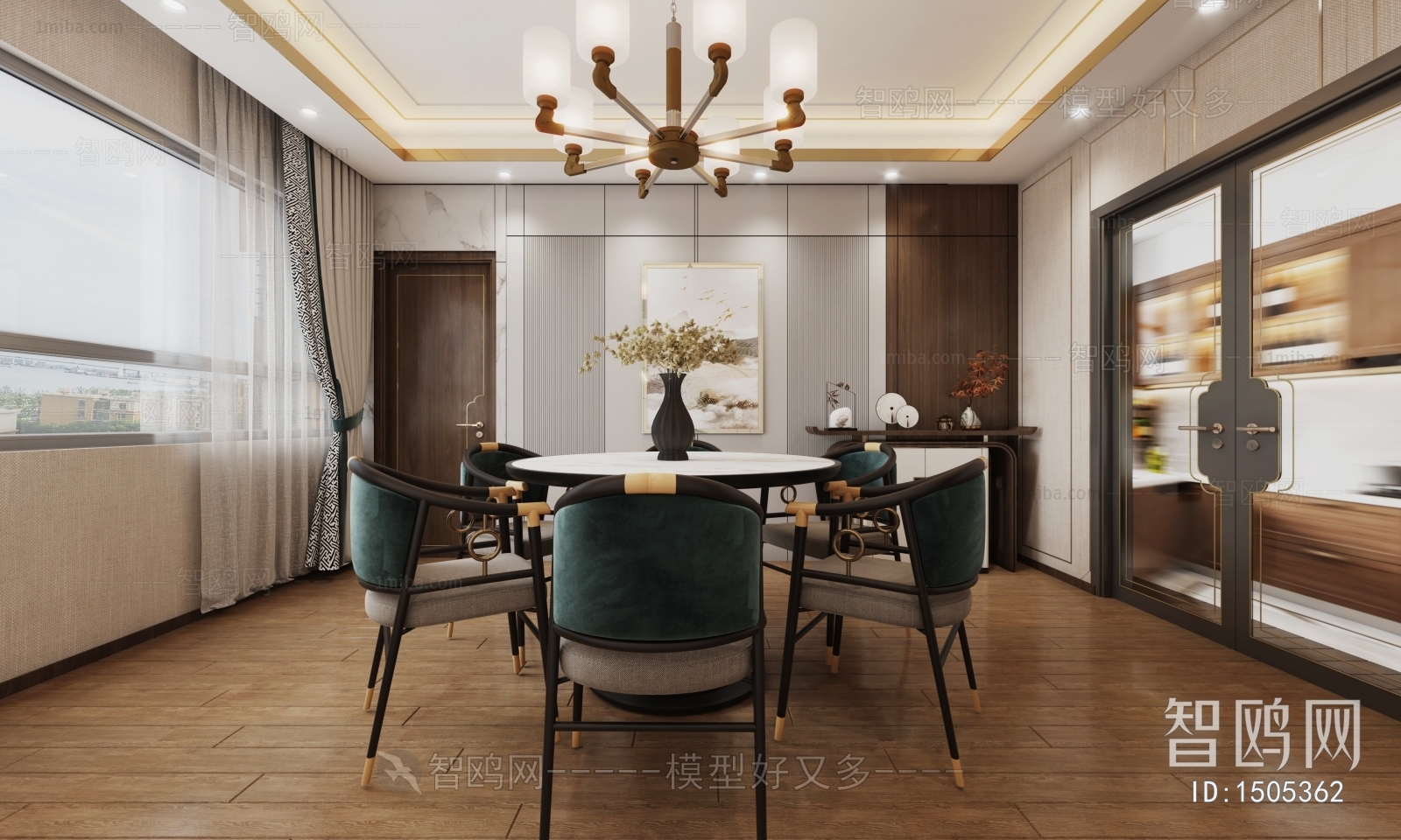 New Chinese Style Dining Room