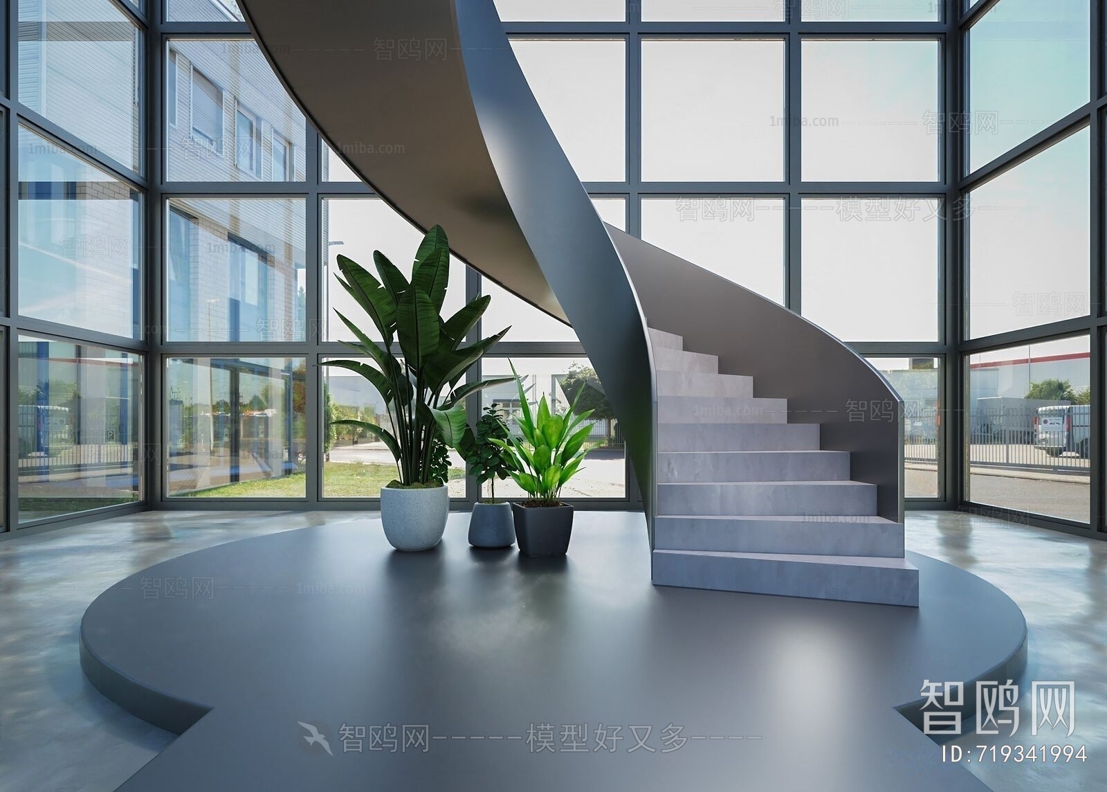 Modern Rotating Staircase