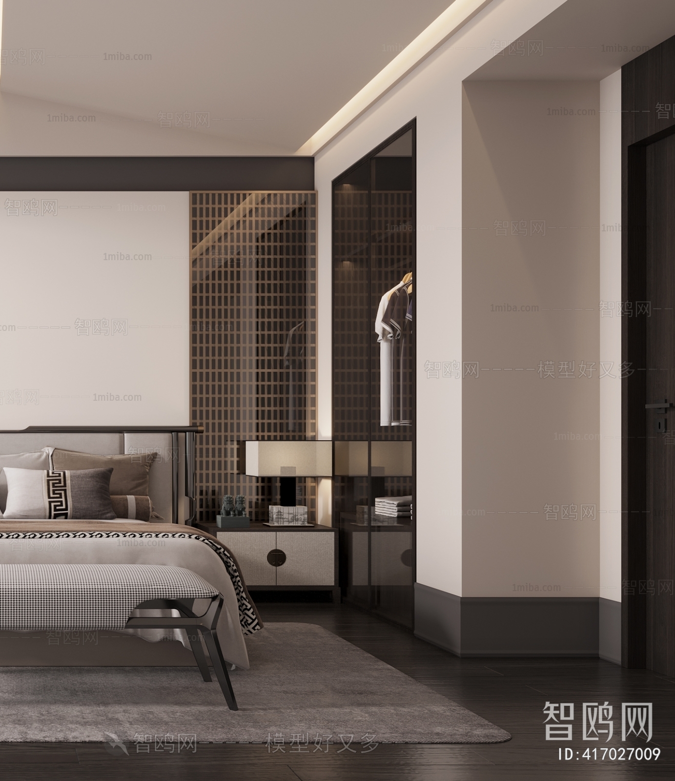 New Chinese Style Bedroom