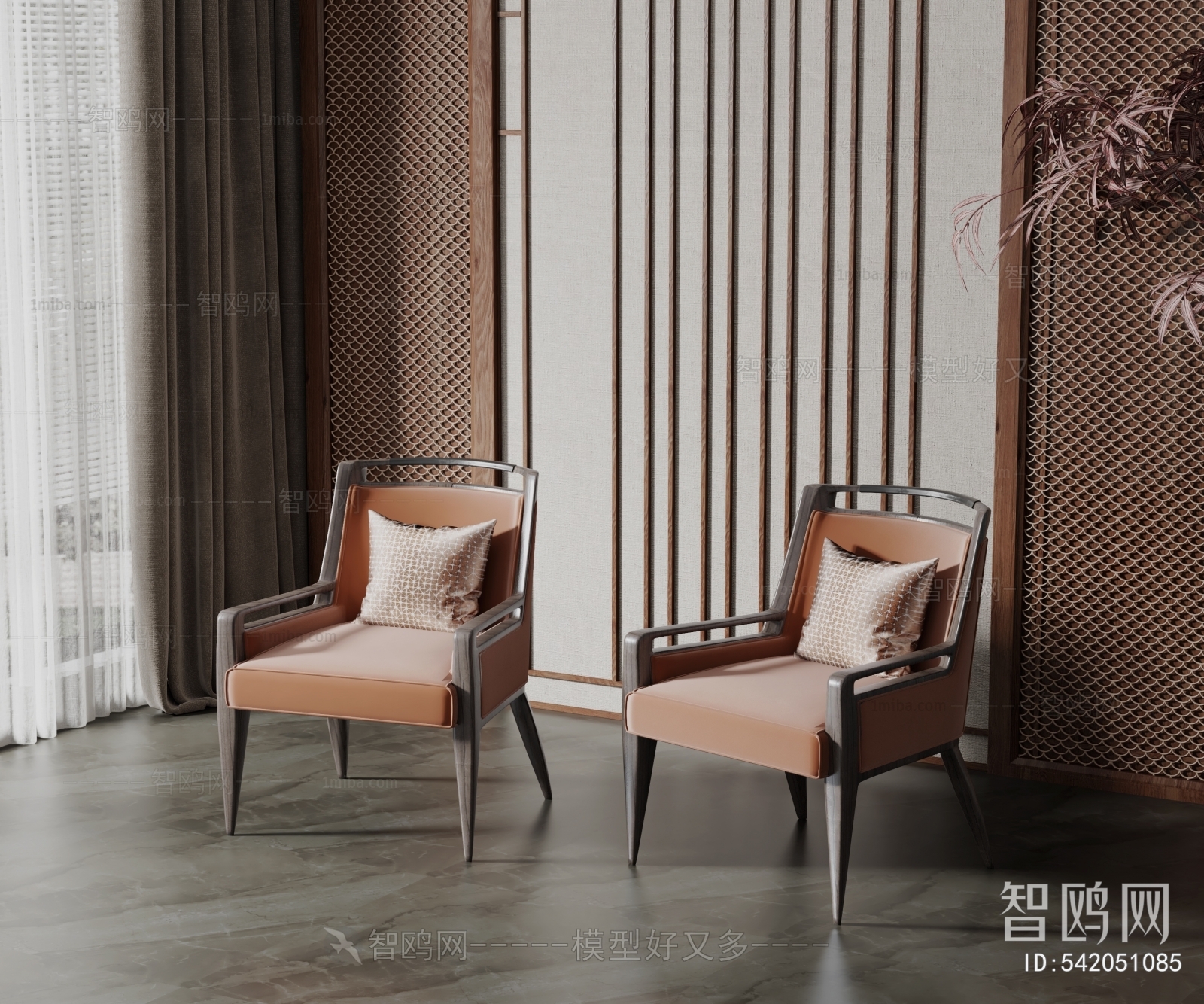 New Chinese Style Single Chair