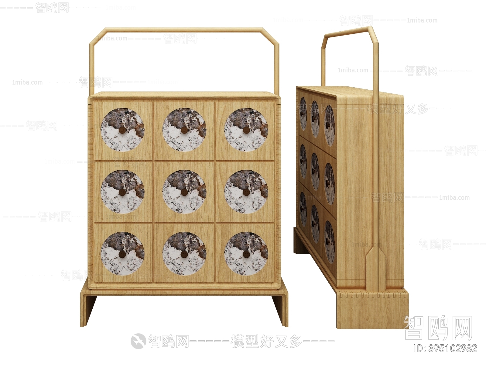 Japanese Style Decorative Cabinet