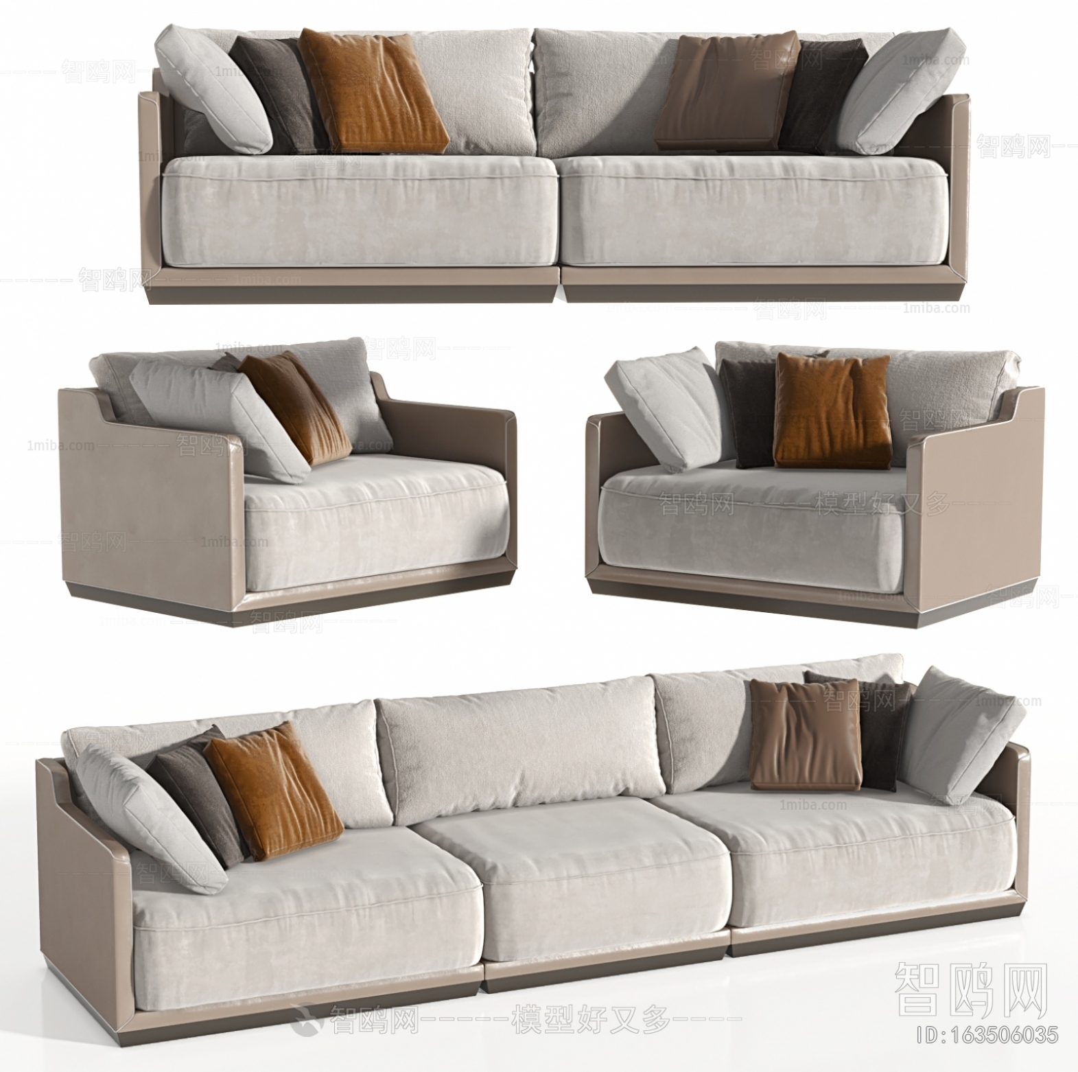 Modern Three-seat Sofa