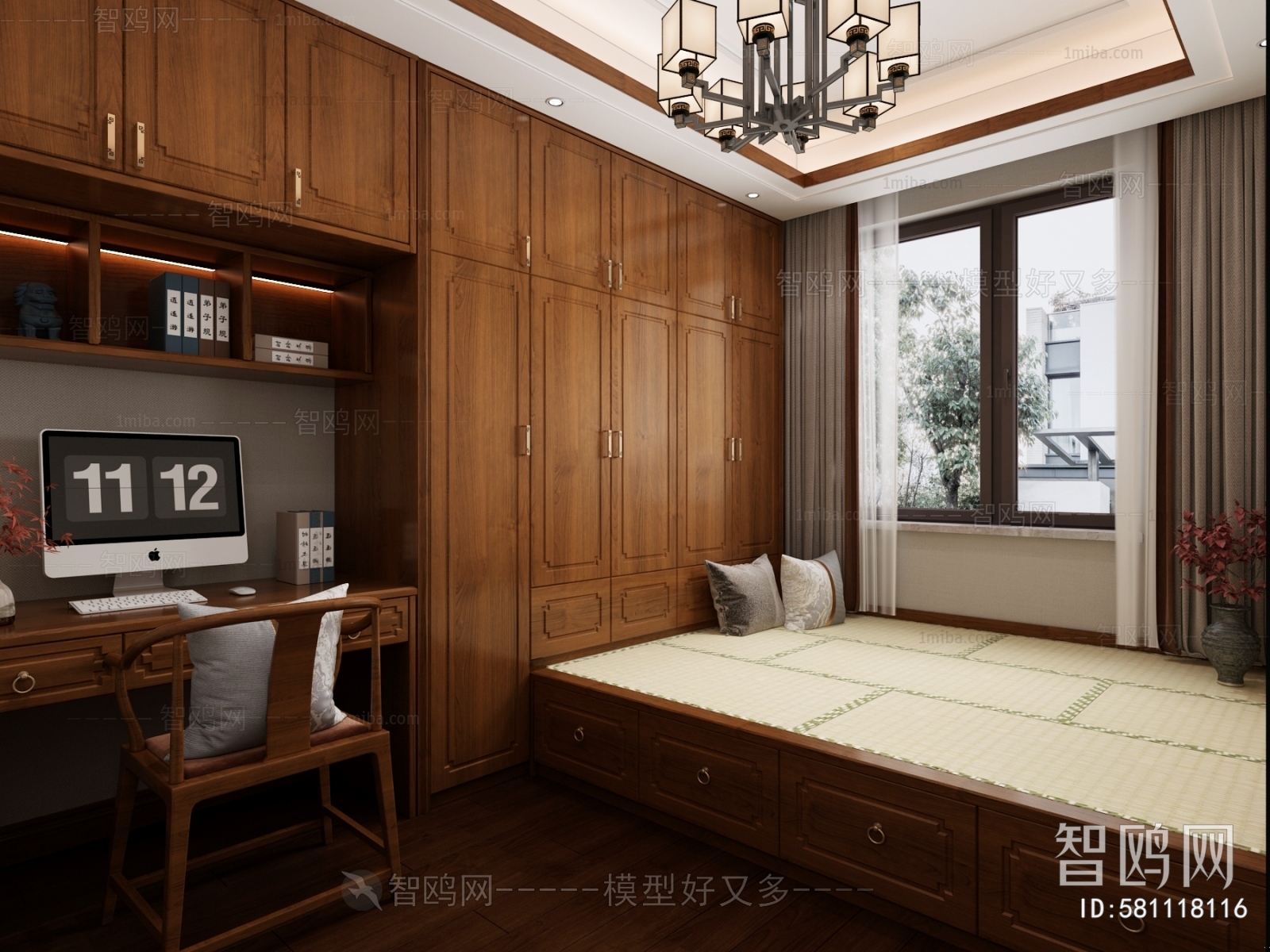 New Chinese Style Bedroom