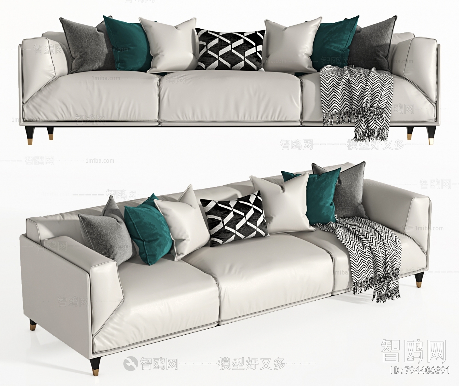 Modern Three-seat Sofa