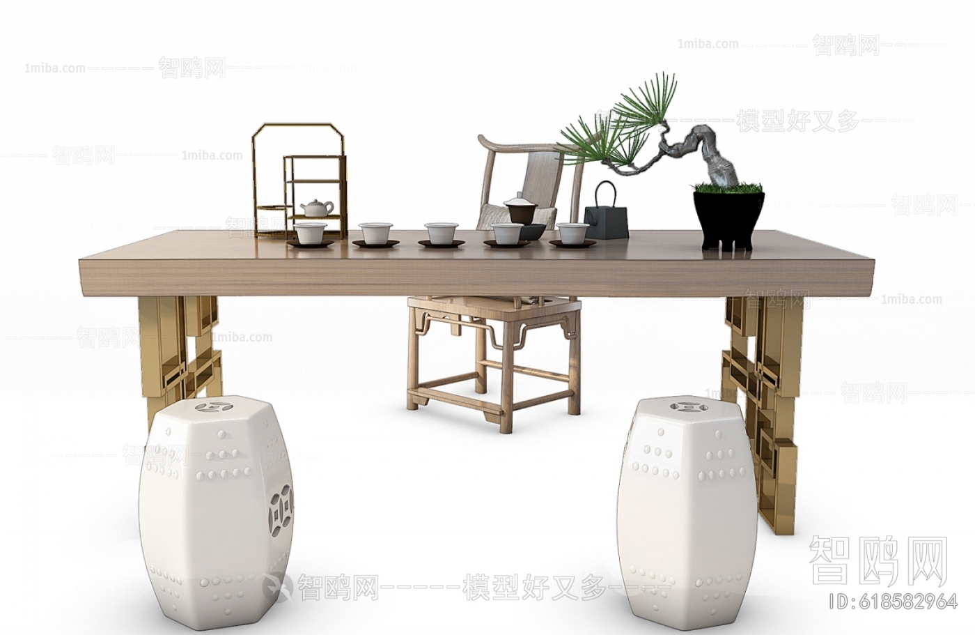 Chinese Style Tea Tables And Chairs