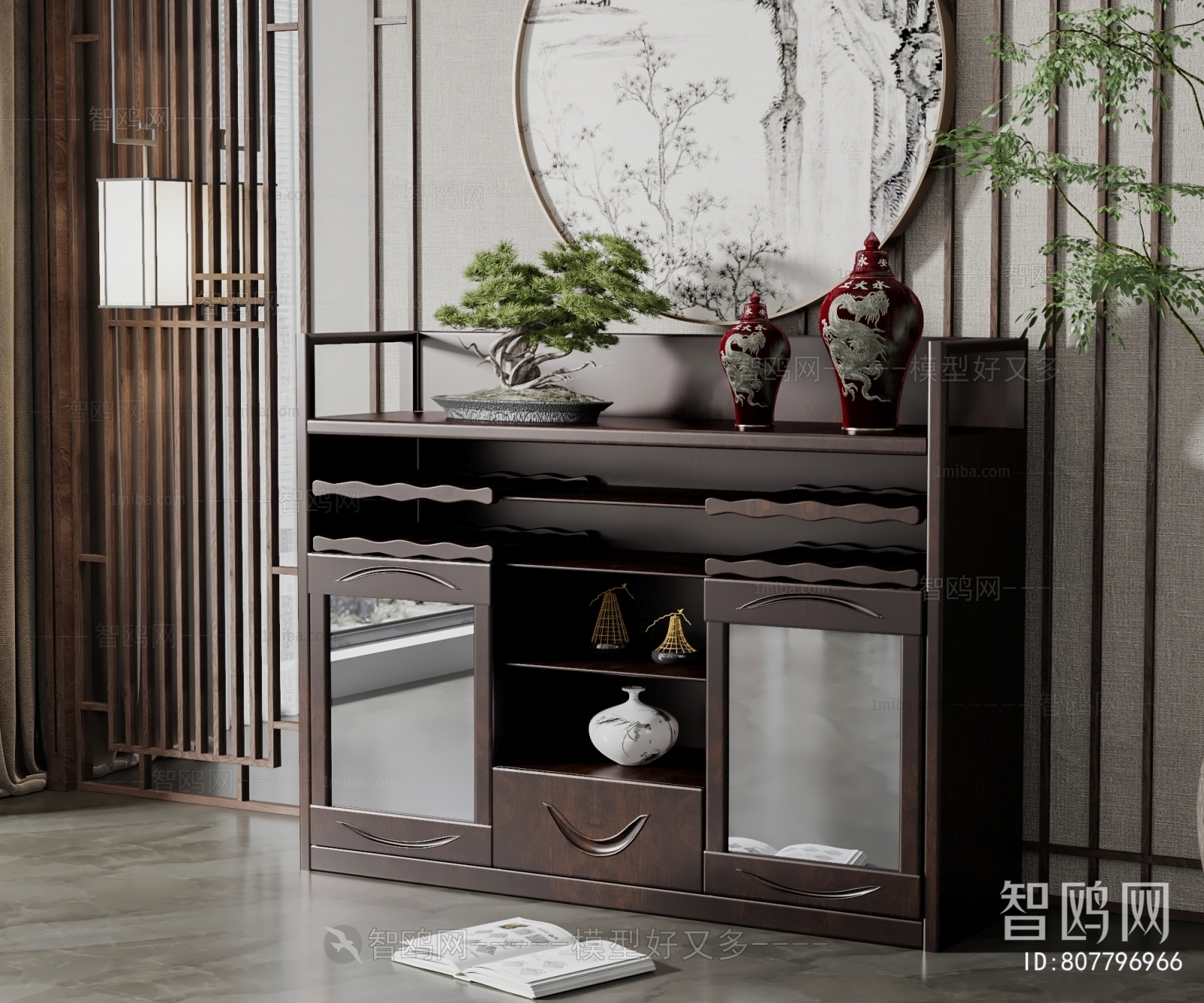 New Chinese Style Sideboard