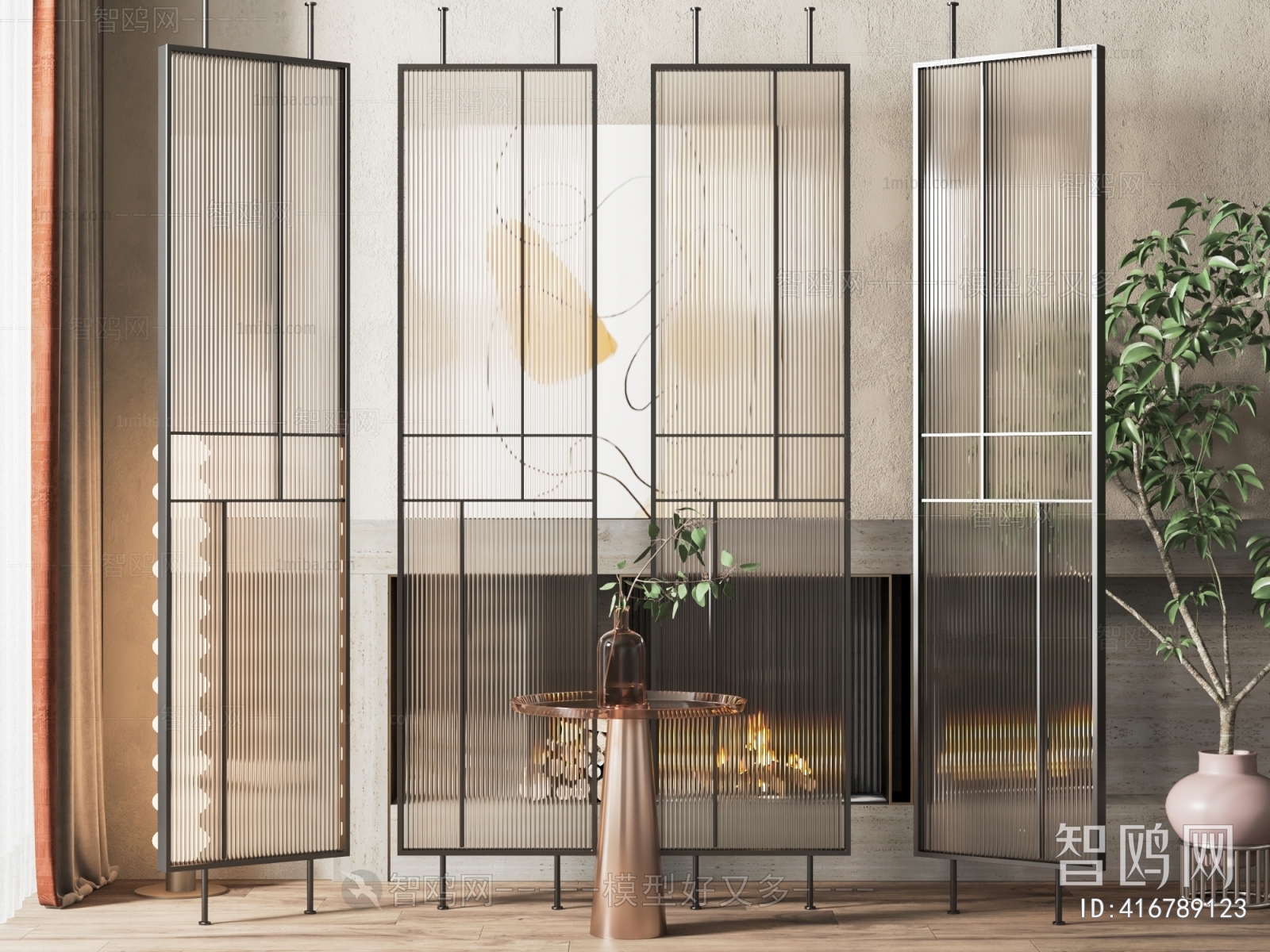 Modern Glass Screen Partition