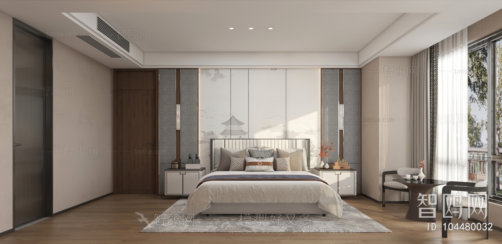 New Chinese Style Bedroom