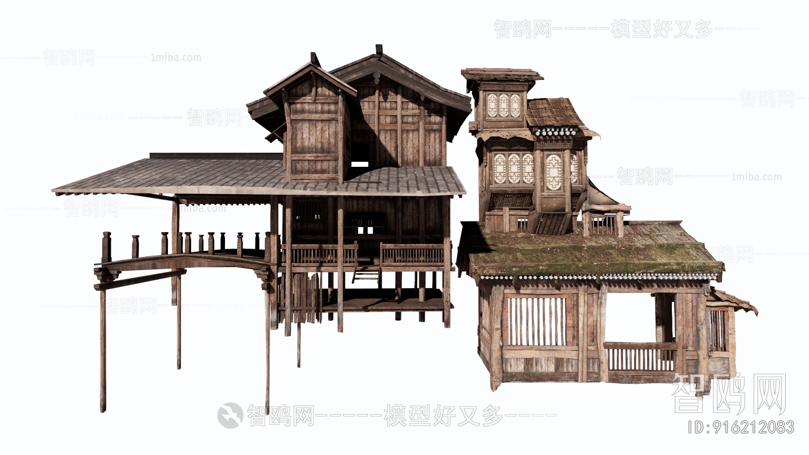 New Chinese Style Ancient Architectural Buildings