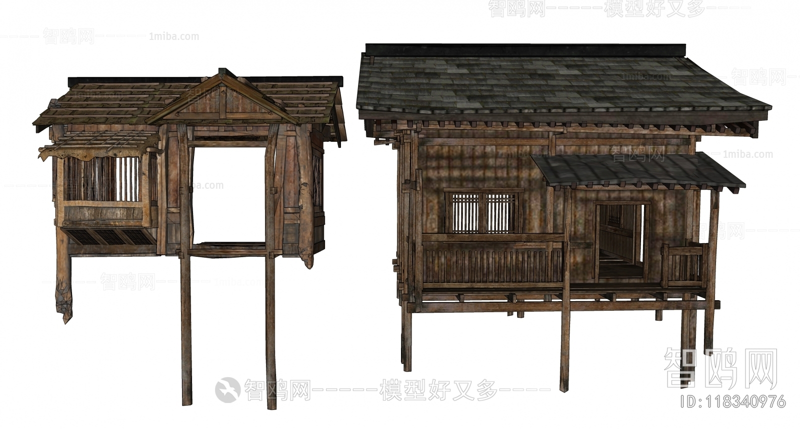 New Chinese Style Ancient Architectural Buildings