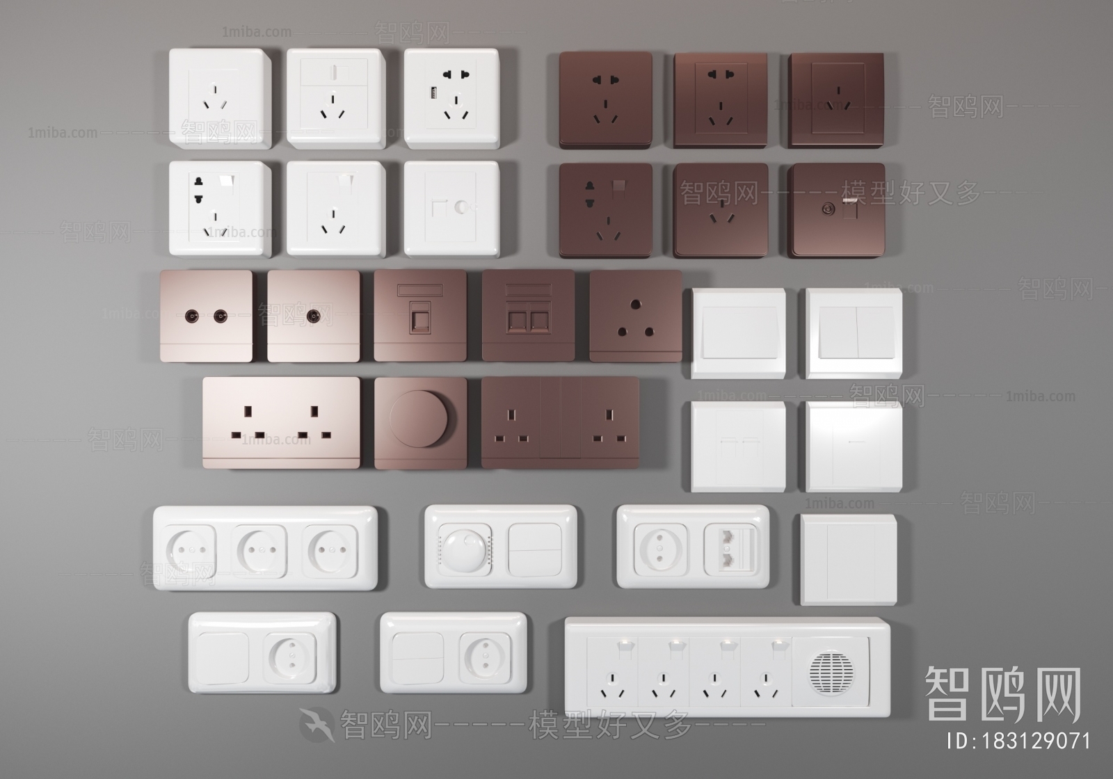 Modern Switch Socket Panel