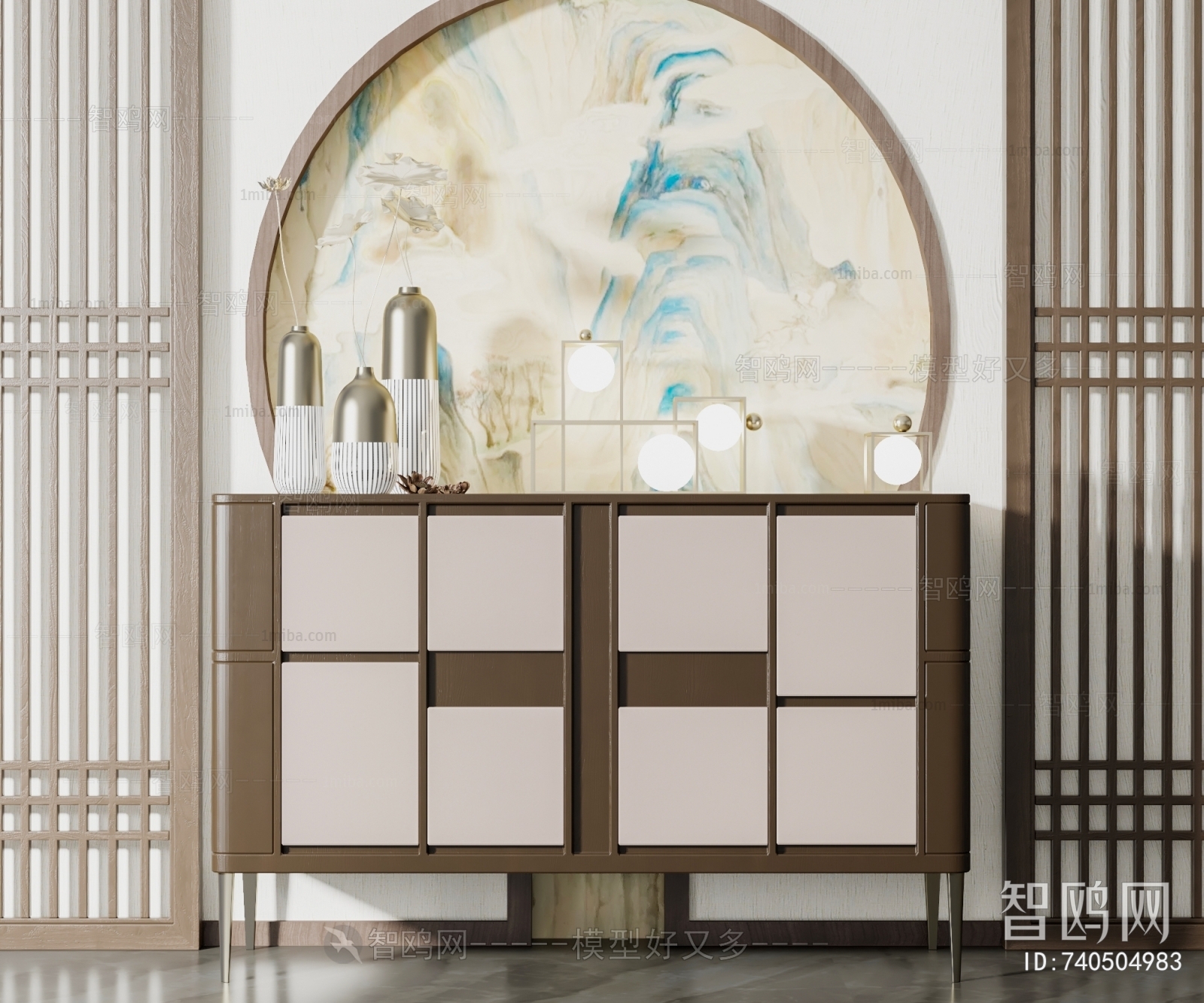 New Chinese Style Side Cabinet/Entrance Cabinet