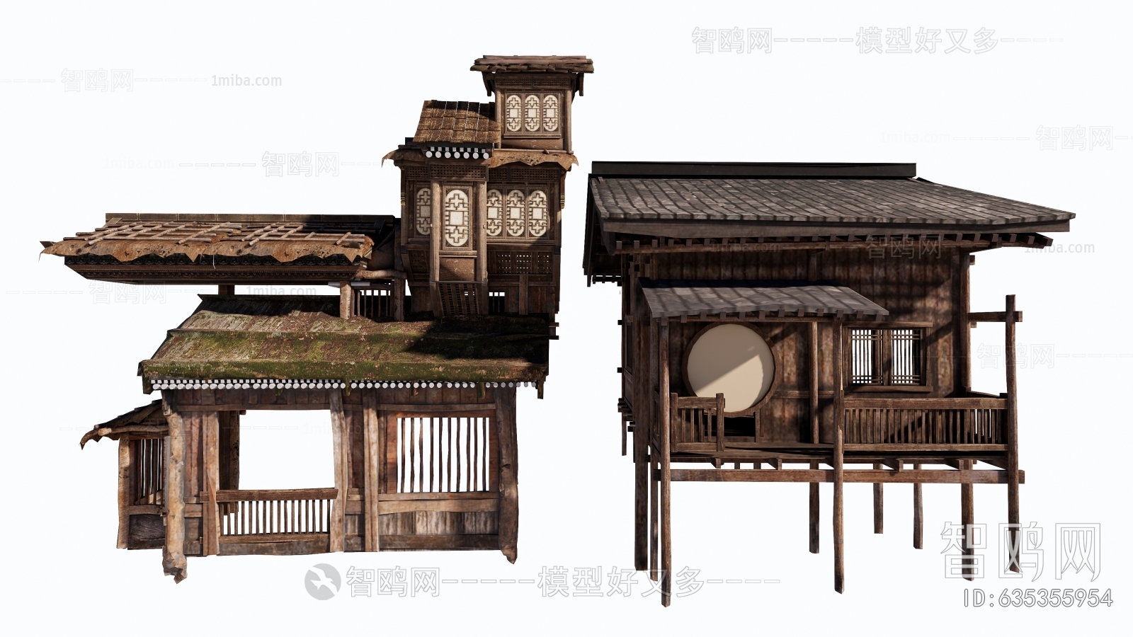 New Chinese Style Ancient Architectural Buildings