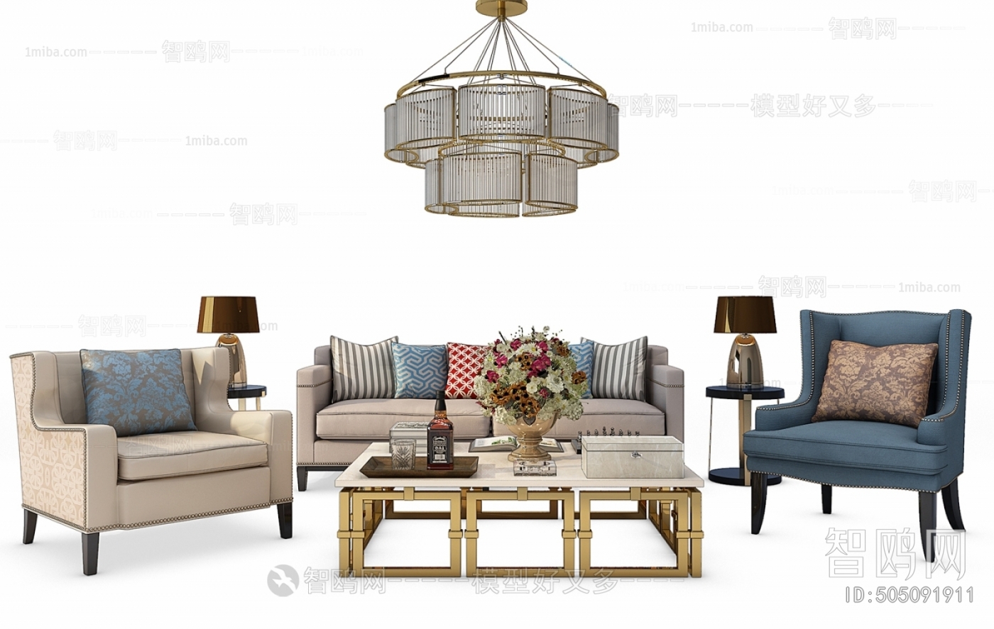 Simple European Style Sofa Combination