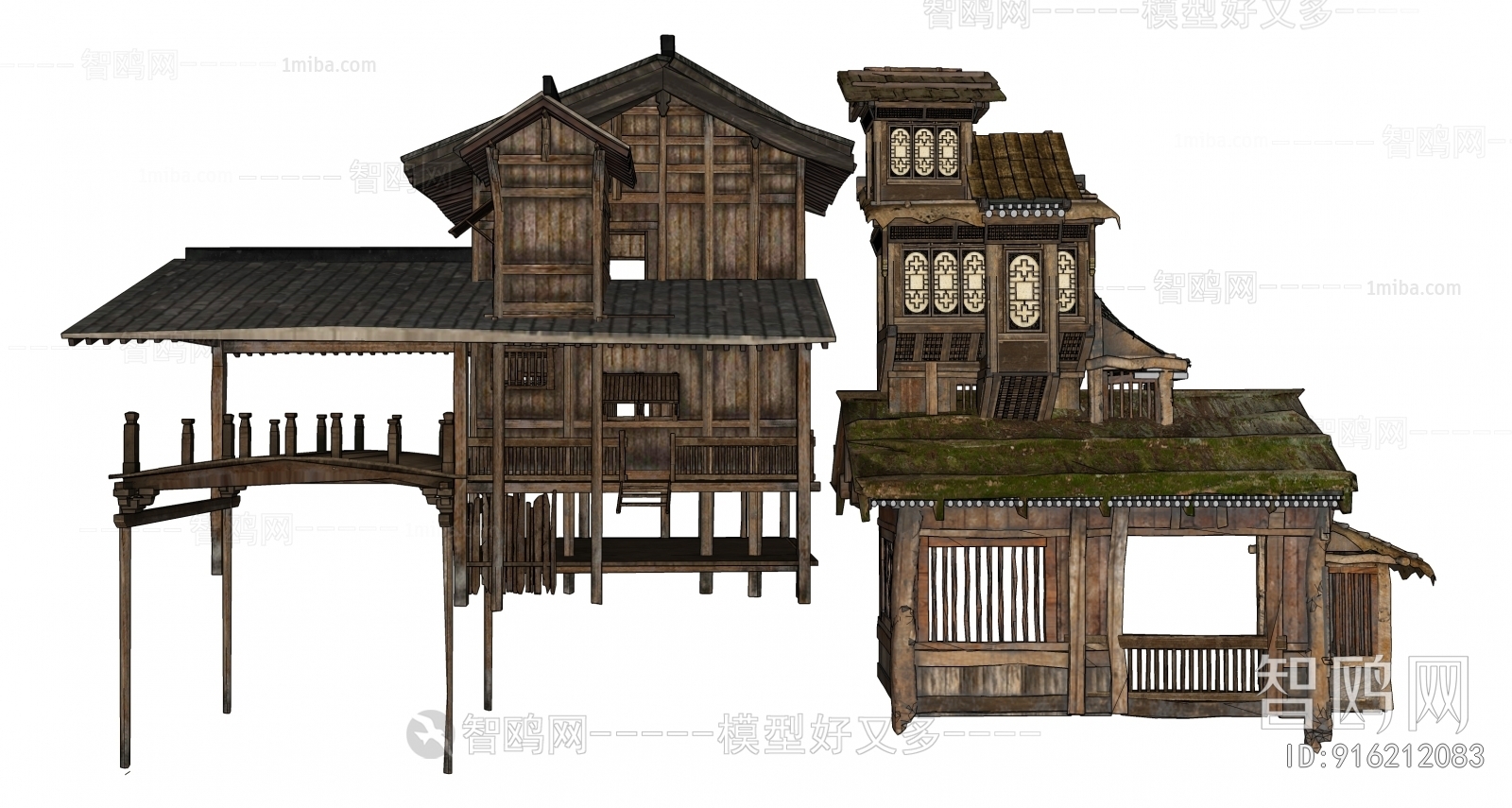 New Chinese Style Ancient Architectural Buildings