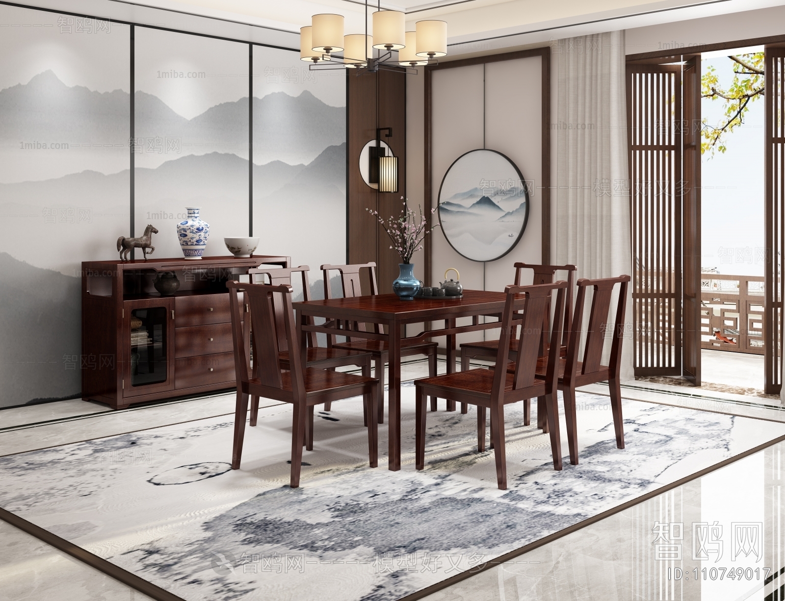 Chinese Style New Chinese Style Dining Room