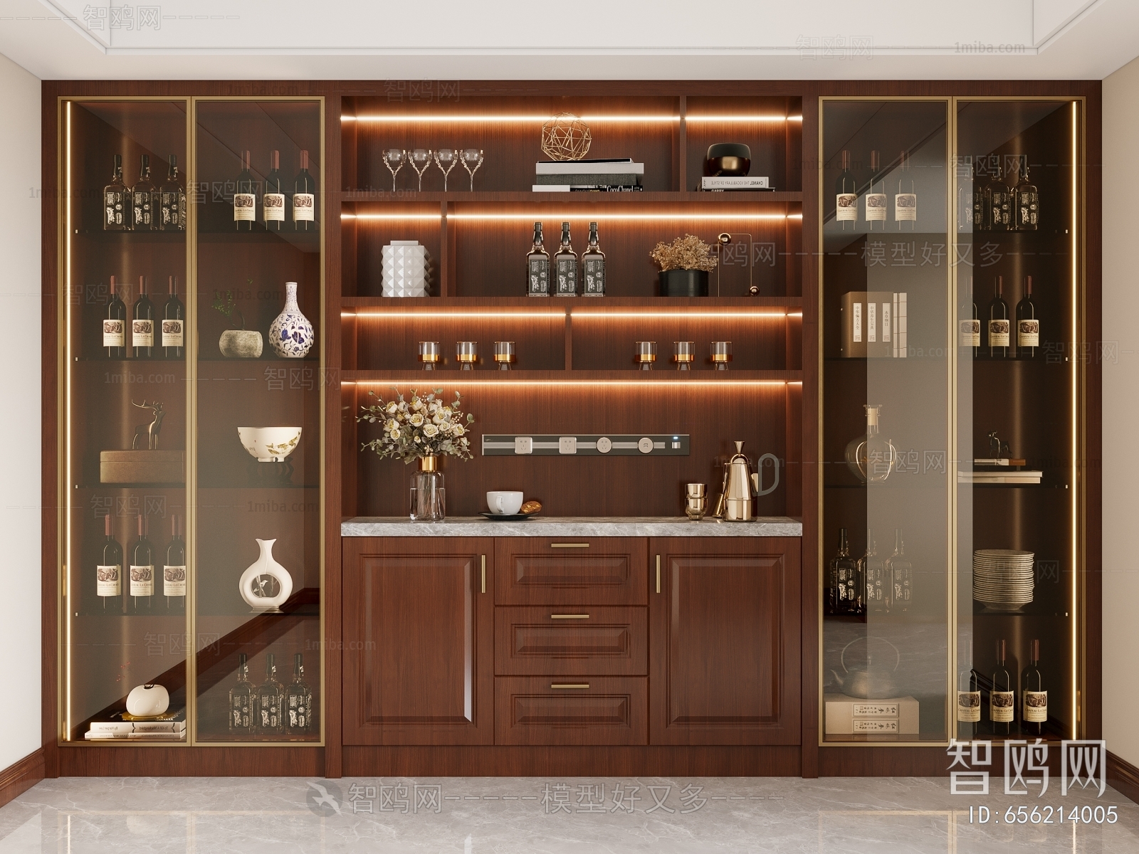 American Style Wine Cabinet