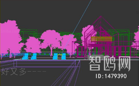 草坪水景为后期-现代建筑外观