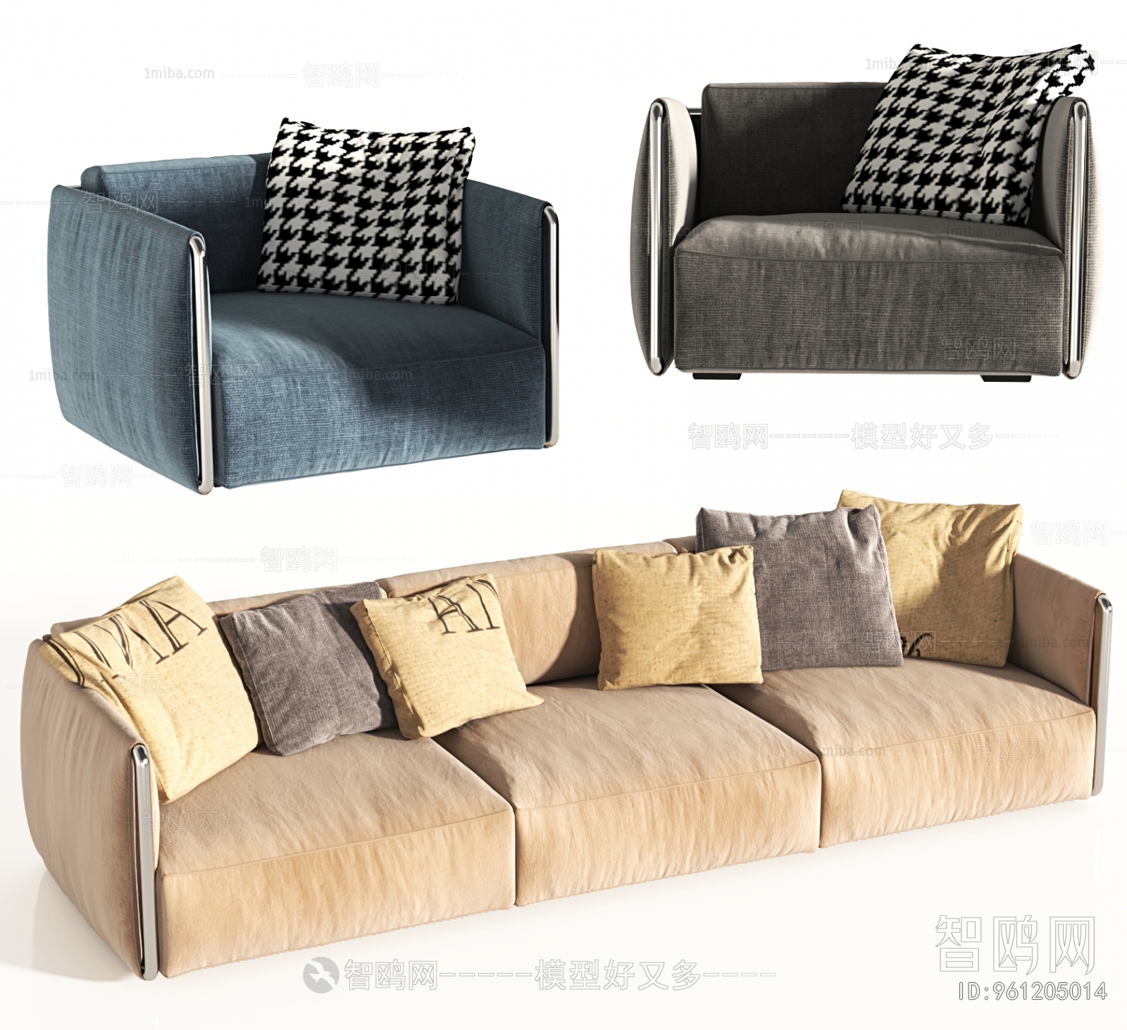 Modern Three-seat Sofa